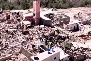 Imagens aéreas mostram rasto de destruição após sismo atingir Marrocos 