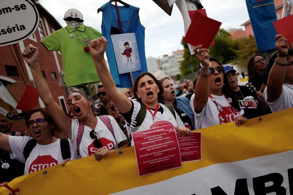 Manifestação de professores