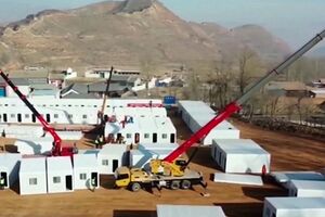 China constrói habitações temporárias para sobreviventes do terramoto 