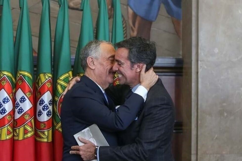 Marcelo Rebelo Sousa e o filho Nuno Rebelo de Sousa