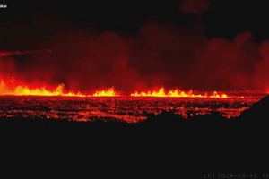 Vulcão entra em erupção na Islândia pela quarta vez desde dezembro
