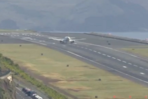 Ventos fortes no Funchal provocam aterragens assustadoras no aeroporto Cristiano Ronaldo