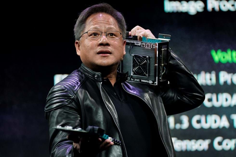 Jensen Huang lidera a NVIDIA, cujas ações valorizaram 200% em 2023