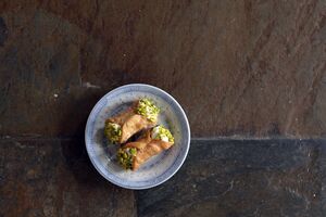 Canolis de bacalhau mantecato
