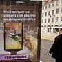 Climáximo substitui cartazes na Baixa de Lisboa em protesto contra os combustíveis fósseis