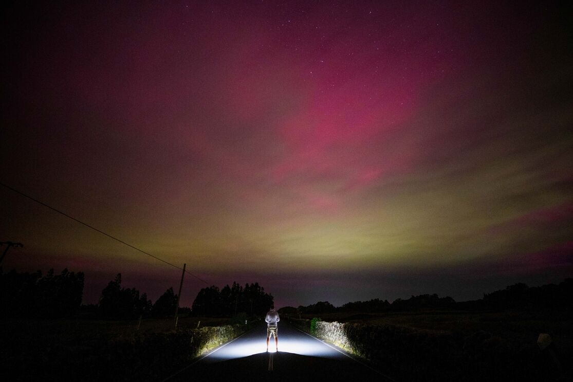 Aurora Boreal na Ilha Terceira.