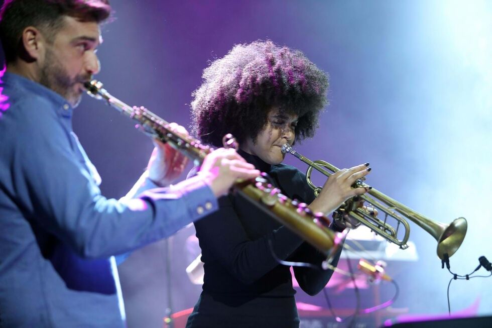 A artista Jéssica Pina marca presença no Montijo Blossom Jazz & Blues