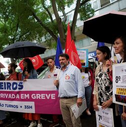 Greve dos trabalhadores da saúde com 60% de adesão 