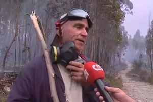“Andamos à sorte de Deus”: Habitante de Paredes afirma estar desde madrugada a tentar apagar chamas