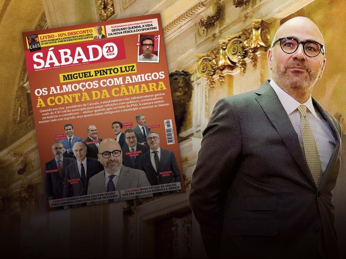 Pinto Luz comia com os amigos do PSD, assessores e jornalistas... e quem pagava era a câmara de Cascais