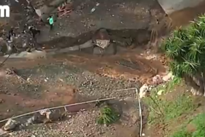 Imagens aéreas mostram várias zonas de Málaga inundadas após chuvas torrenciais