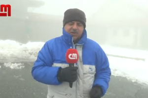 Queda de neve na Serra da Estrela já formou um “manto" branco "generoso”