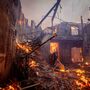 Tempestade de vento espalhou incêndios pela Califórnia 