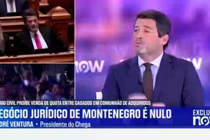 André Ventura afirma que Luís Montenegro já devia ter acabado com a empresa imobiliária da família e questiona a integridade do primeiro-ministro 