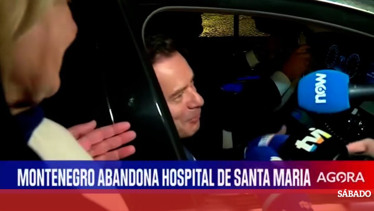 Montenegro já saiu do hospital: "Estou bem, podem estar tranquilos"