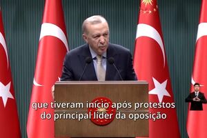 Presidente da Turquia  classifica protestos como "movimento de violência" após detenção do Presidente da Câmara de Istambul 