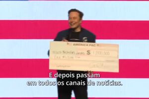 Elon Musk oferece cheques de um milhões de dólares a dois eleitores de Wisconsin