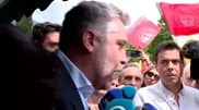 <![CDATA[ Pedro Nuno Santos acusa Montenegro de "afronta à democracia" por críticas à greve da CP ]]>