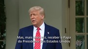 <![CDATA[ Donald Trump reage à eleição do novo Papa: “É uma grande honra para os Estados Unidos” ]]>