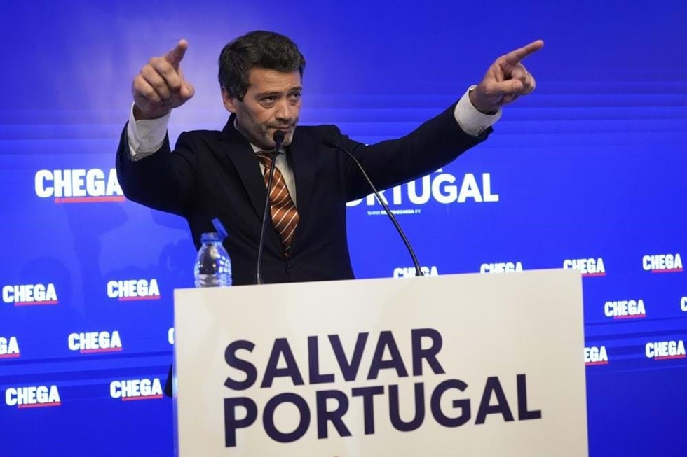 André Ventura foi o segundo lugar naquela noite. Chegada como PS, pode superar isso como uma segunda força política