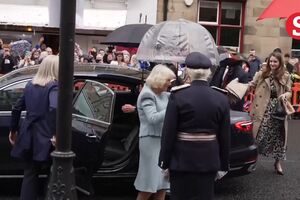 Rainha Camila está de visita ao condado de Northumberland