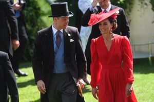 Kate Middleton e o Príncipe William no Royal Ascot