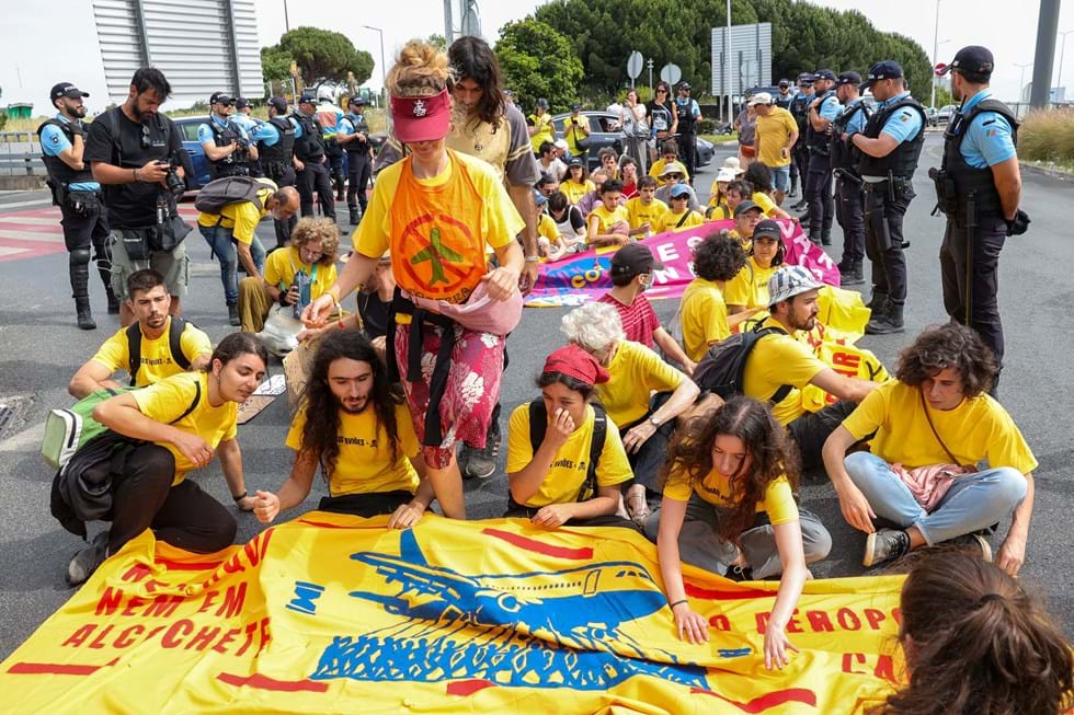 Protest at Lisbon Airport