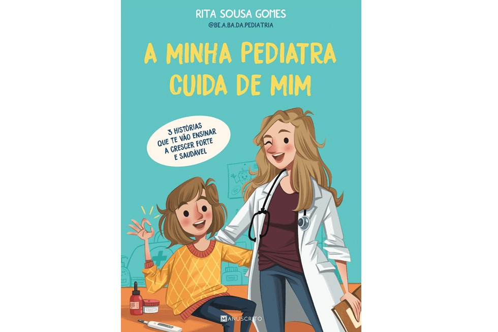 O livro inclui três histórias infantis sobre bons hábitos de saúde