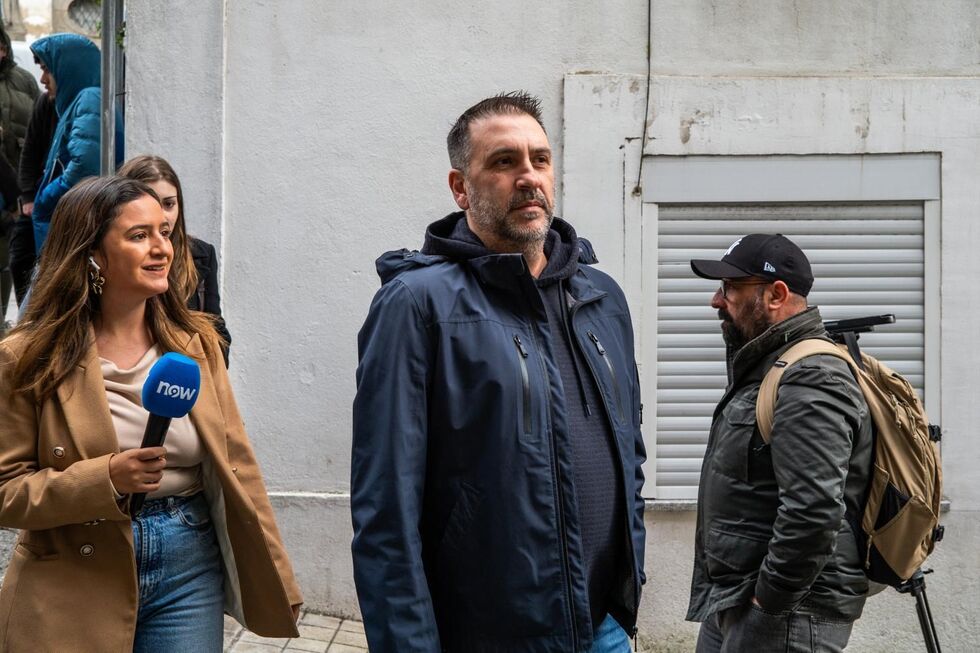 Fernando Saul à chegada do tribunal São João Novo, no Porto 