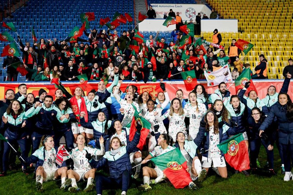 Futebol feminino português celebra apuramento para o Europeu 2025