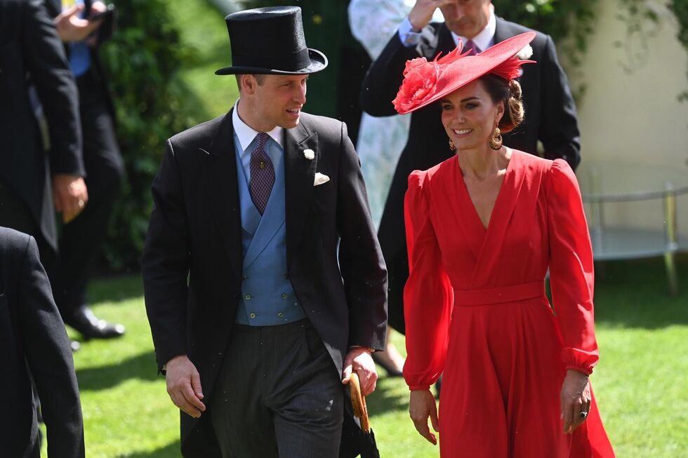 Kate Middleton e o Príncipe William no Royal Ascot