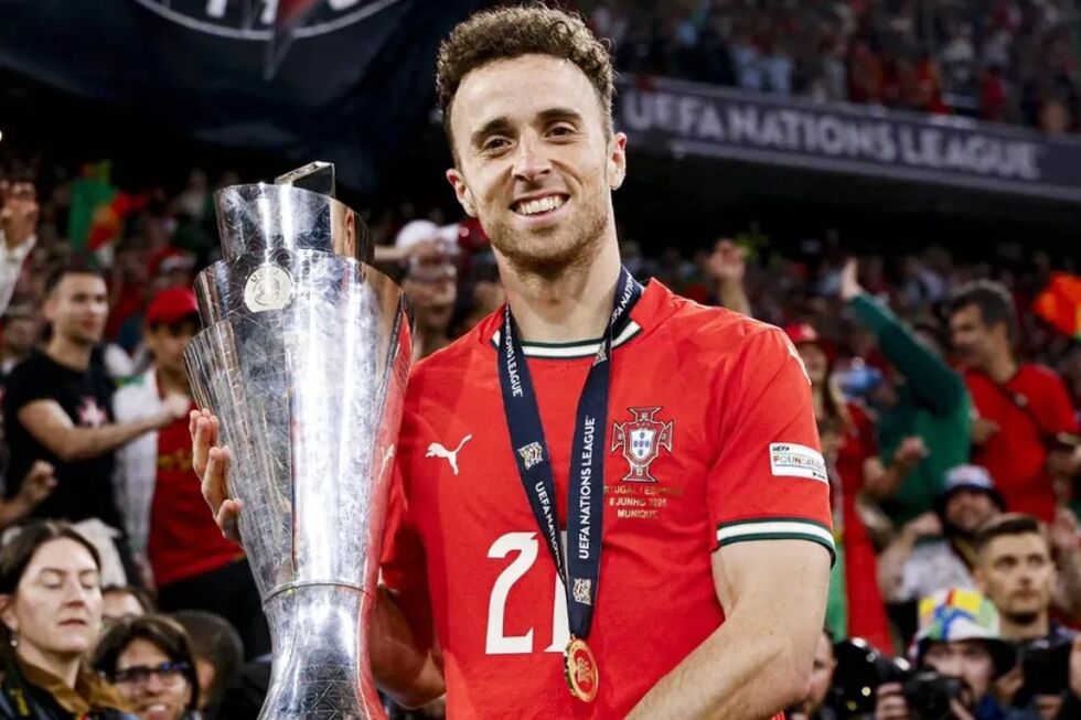 Diogo Jota homenageado após conquista da Liga das Nações por Portugal