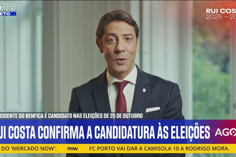 Rui Costa avança para novo mandato no Benfica