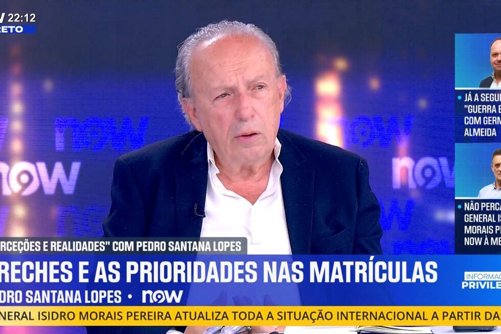 Pedro Santana Lopes aborda prioridades nas matrículas das creches
