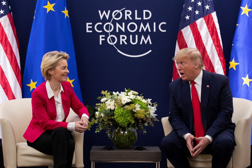 Trump e Von der Leyen discutem acordo comercial transatlântico na Escócia