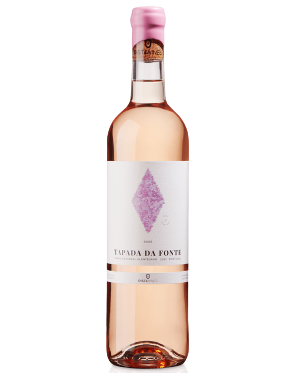 Garrafa de Tapada da Fonte Rosé, vinho regional alentejano de Portugal