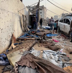 O abrigo onde jornalista da Al Jazeera foi morto durante ataque a Gaza