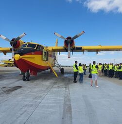 Aviões Fire Boss chegam à tarde da Suécia e falta avaliar quando poderão atuar