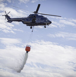 Helicóptero Super Puma francês chega hoje para reforçar combate aos incêndios