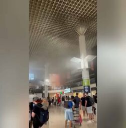 Incêndio no Aeroporto de Lisboa obriga a evacuação