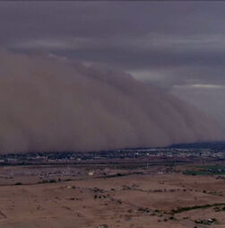 Imagens mostram 'parede de areia’ sobre o Arizona 