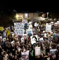 Manifestantes bloqueiam estradas em Telavive para exigir libertação de reféns israelitas em Gaza