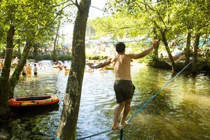 Por estes dias, a praia fluvial do Taboão volta a tornar-se um "Couraíso"