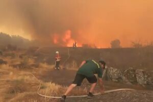 Momentos de aflição em Trancoso. Bombeiros e população unem-se para travar as chamas
