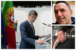 Algumas das personages desta história: o embaixador na Bélgica, Jorge Cabral, João Rodeia e Manuel Lino