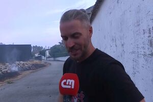 "Não há palavras": morador de Águas Boas relata momentos em que chamas estiveram perto da aldeia