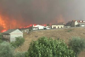 Incêndio na Covilhã alastra e ameaça a localidade de Bouça