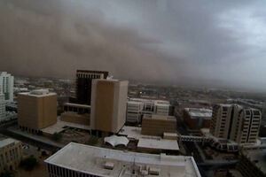 Timelapse mostra tempestade de areia a cobrir a cidade norte-americana de Phoenix 