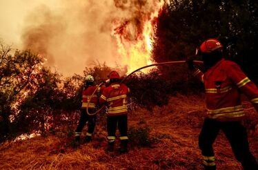 Fogo no Fundão com origem em Arganil entrou em Castelo Branco