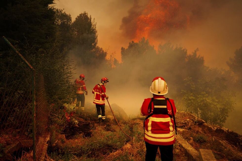 Bombeiros combatem incêndios em vários concelhos de Portugal, incluindo Bragança e Guarda